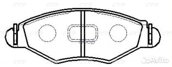 Ckpu-1 Колодки тормозные дисковые перед
