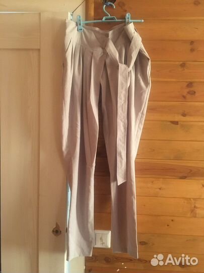 Брюки льняные