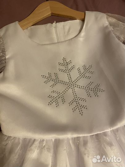 Платье снежинки 110