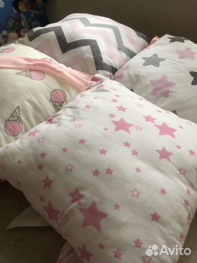 Подушки-бортики для кроватки