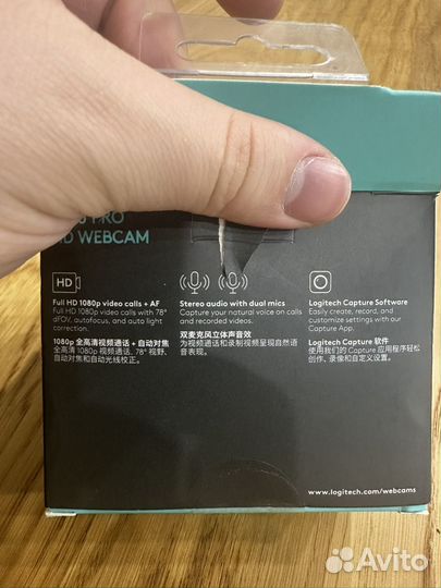 Веб-камера logitech Pro webcam C920