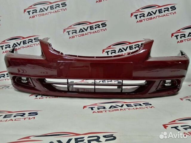 Бампер передний в цвет hyundai accent/Малина