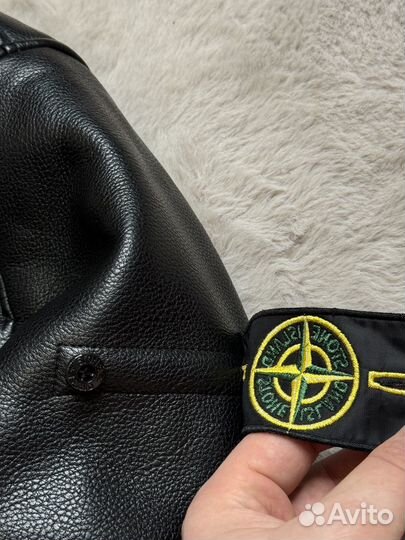 Кожаная куртка Stone Island (Оригинал Legit)