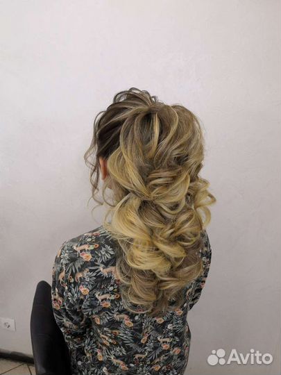 Прически-макияж