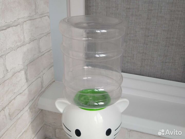 Детский кулер для воды, белый/зеленый, 2 л