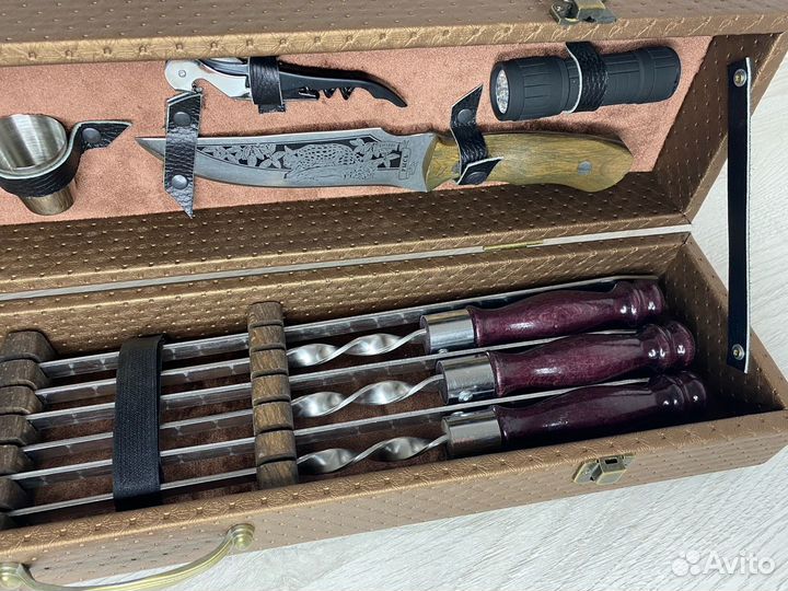 Шашлычный набор в дипломате 16 предметов
