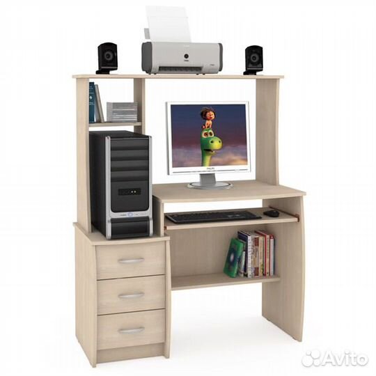 Компьютерный стол Комфорт 5 ск дуб паллада