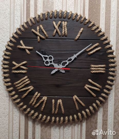 Настенные часы из дерева Лофт / Loft