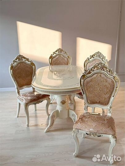 Стол и стулья новые Обеденный Раскладной Кухонный