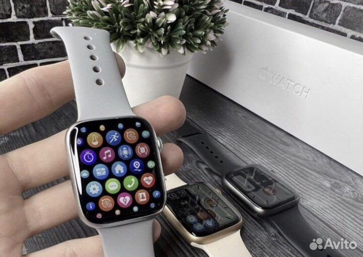 Apple Watch 7 + безрамачный экран (на гарантии)