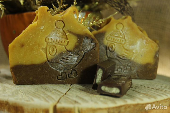 Мыло натуральное Апельсин в шоколаде