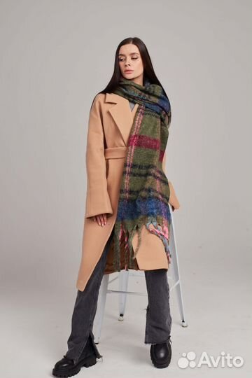 Палантин шарф женский теплый платок