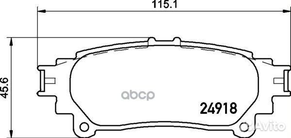 Колодки тормозные дисковые зад (PF-1569) NP