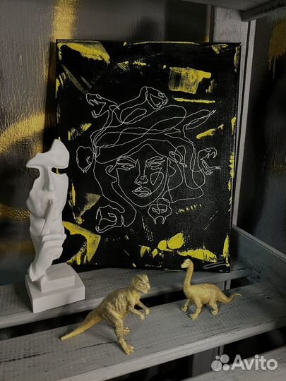 Картина/вышивка на холсте