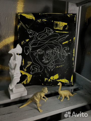 Картина/вышивка на холсте