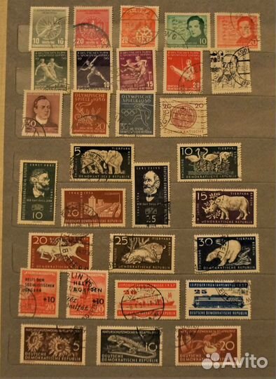 Марки Германия-гдр 1950-1961