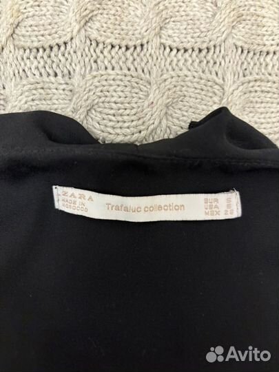 Блузка zara черная