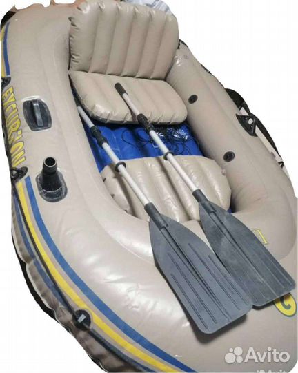 Лодка надувная intex excursion 2