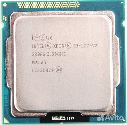 Xeon e3 1270 v2 (8 x 3.9GHZ) аналог i7 3770)