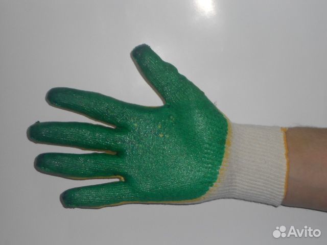 Перчатки хб двойной облив
