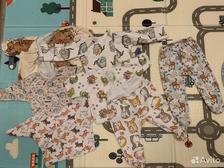 Вещи пакетом на мальчика от 0 до 6 месяцев