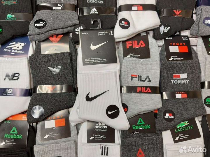 Носки Nike Adidas Puma Reebok
