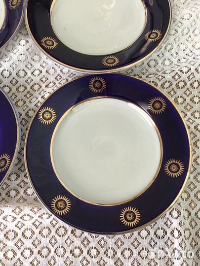 Тарелки пирожковые кобальт Довбыш