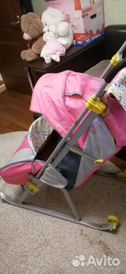 Детские санки коляска