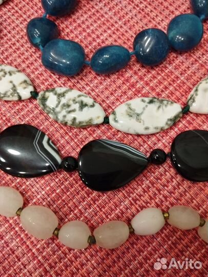 Бусы и комплекты из натуральных камней и бижутерия