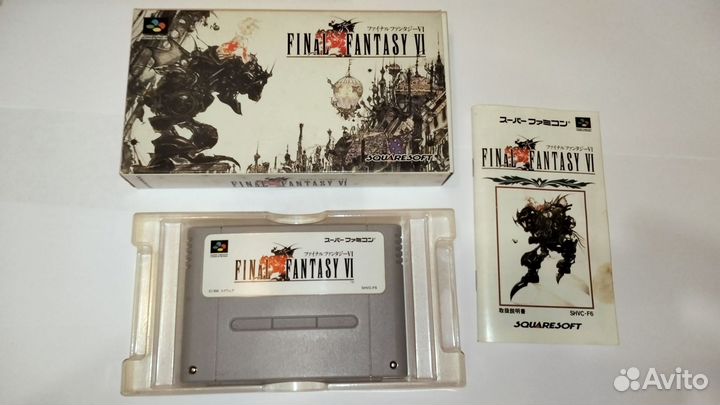 Ориг. картридж final fantasy 6 на super famicom