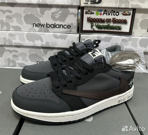 Кроссовки Nike air Jordan 1 x Travis Scott. 40-45