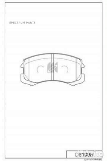 Kashiyama D6109H Колодки тормозные дисковые D6109H