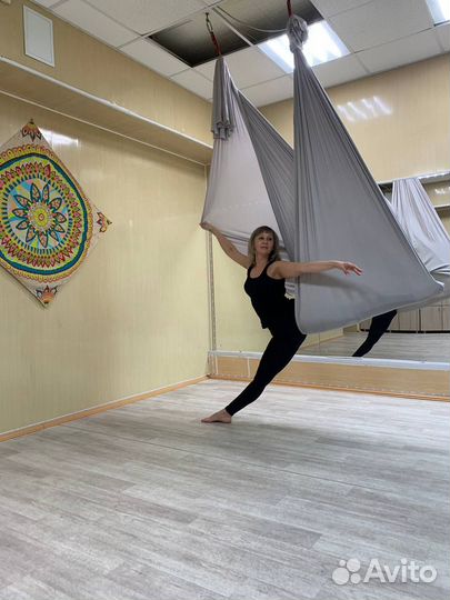 Эластичный гамак для воздушной гимнамтики и йоги