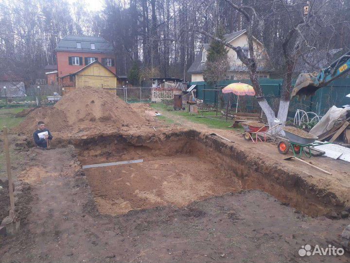 Копка траншей услуги мини экскаватора