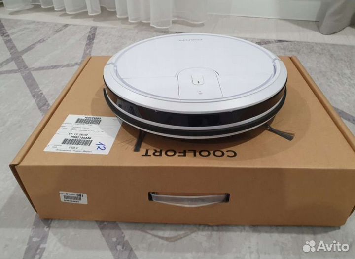 Робот пылесос coolfort cf 3205, белый