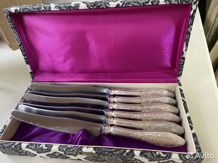 Набор столовых приборов мельхиор СССР