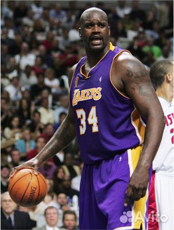 Шакил О’Нил автограф на металле в рамке подарок