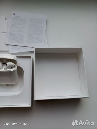 Airpods 2019 с кейсом, б/у