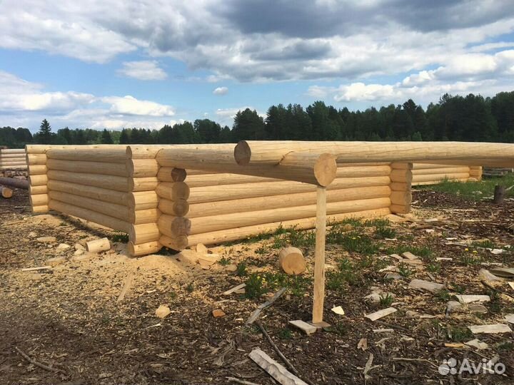 Изготовление срубов для домов и бань