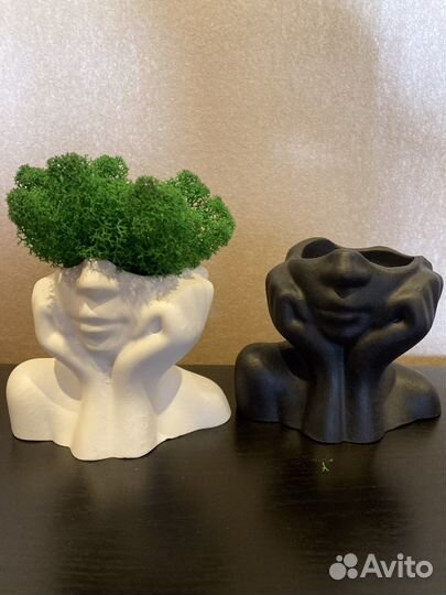 Кашпо из гипса