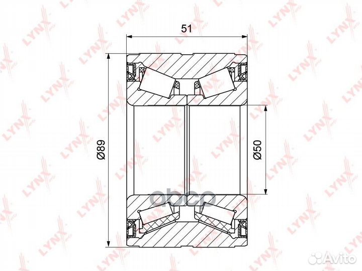 WB-1314 Подшипник ступицы lynxauto WB-1314 lynx