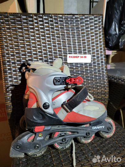 Ролики раздвижные детские р. 26-31 и 34-38