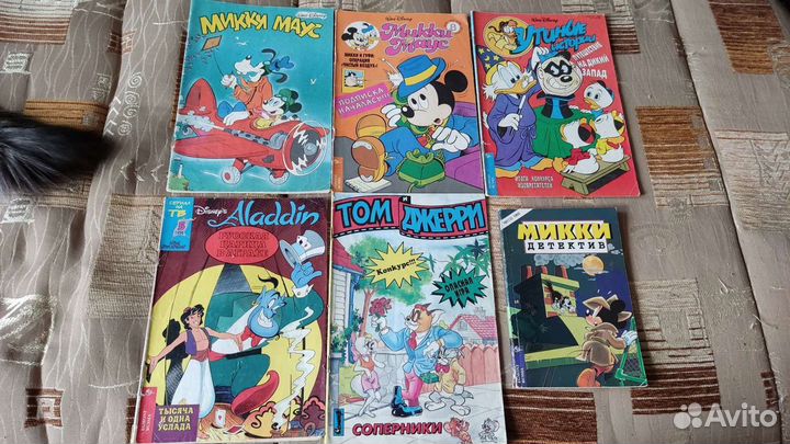 Комиксы 1990-х Микки Маус Русалочка Аладдин Миша