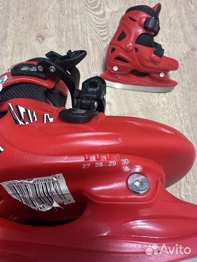 Коньки детские раздвижные 27-30