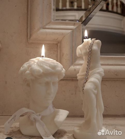 Свеча давид и колонны