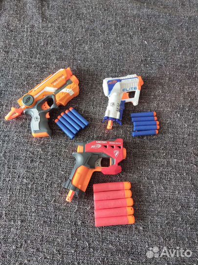 Nerf пистолет + патроны