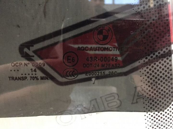 Стекло задней правой двери BMW 4 F36 Gran Coupe