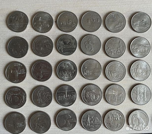 Коллекция монет американских