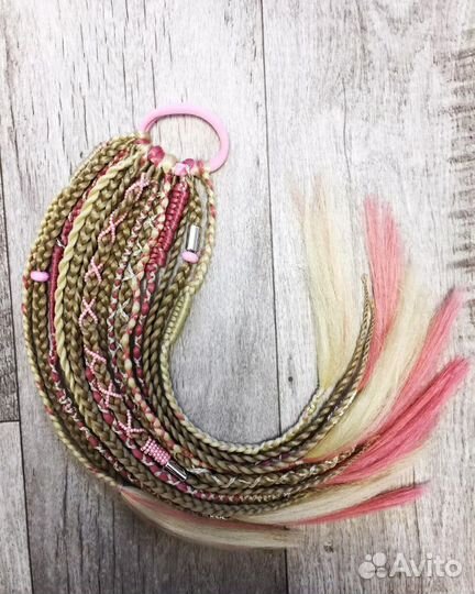 Афрорезинка с афрокосичками