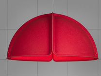 Подвесной светильник Fagerhult hood. (Красный)